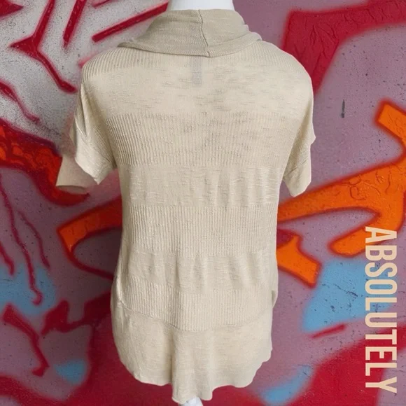 Chic Cream Open Front Cardigan - Picture 7 of 9